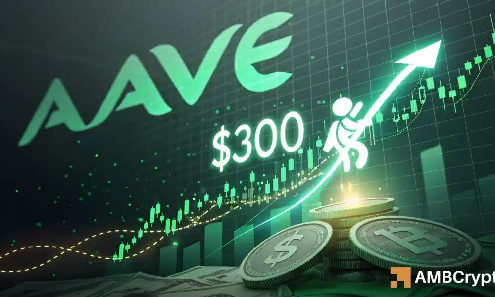 Aave Price Bulls:将Defi Wave乘以300美元?